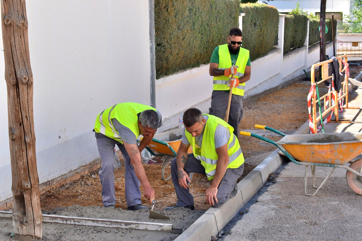 Obras en la calle Gerona