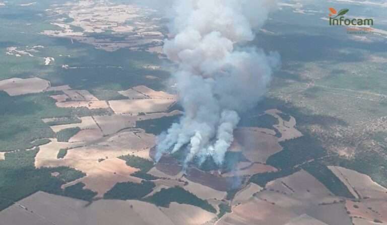 Extinguido el incendio de Valverdejo tras una semana de trabajos