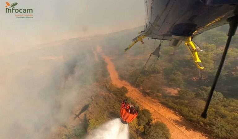 Extinguido el fuego declarado en Viso del Marqués (Ciudad Real) este viernes