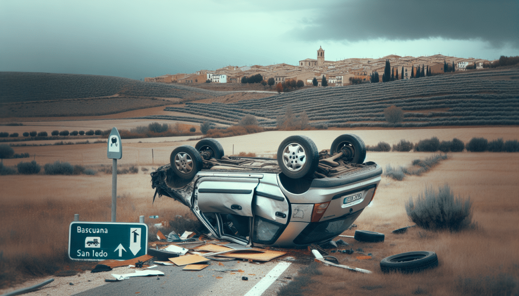 Fallece un conductor tras volcar con su vehículo en Bascuñana de San Pedro (Cuenca)