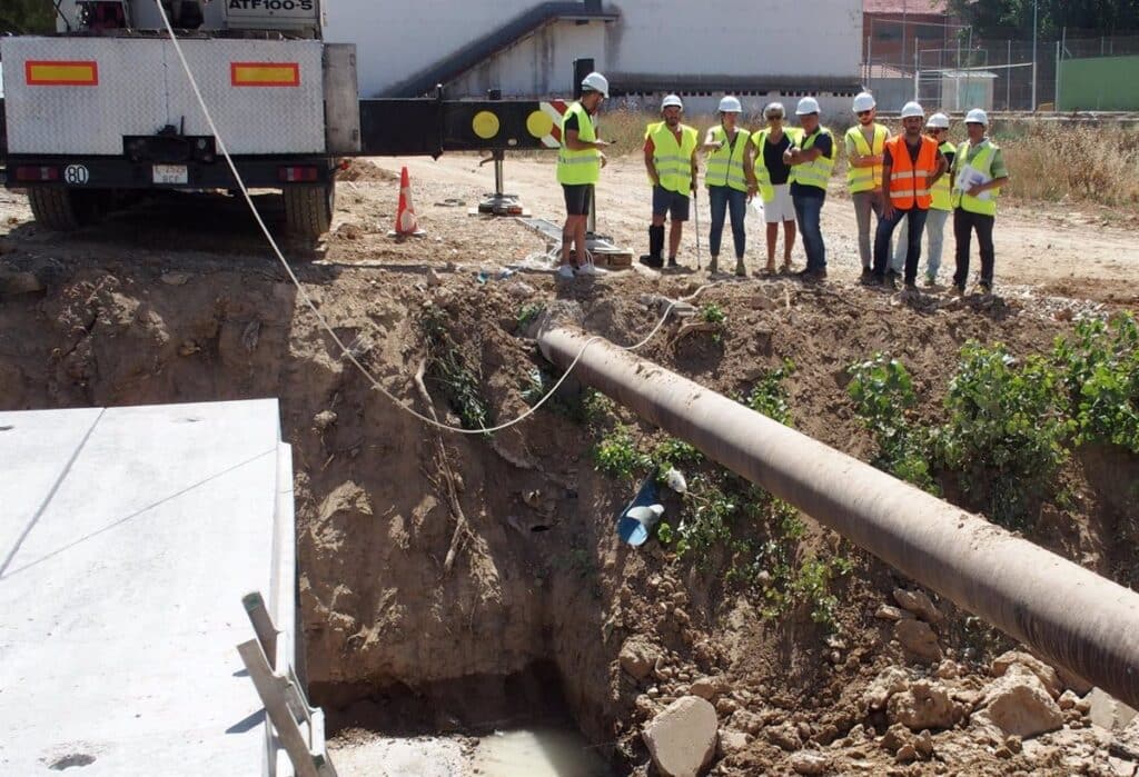 Las obras que la CHJ realiza en Iniesta para reparar los efectos de la DANA de 2023 estarán terminadas este otoño