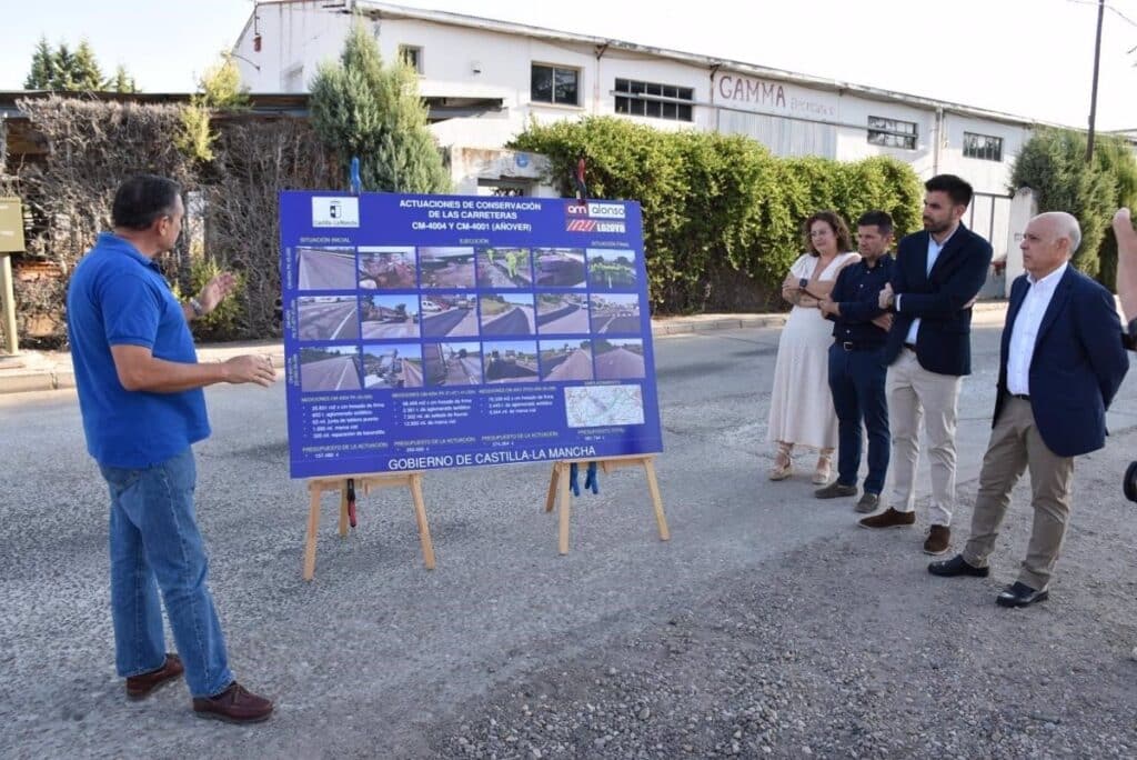 Concluyen las obras de acondicionamiento en carreteras del entorno de Añover de Tajo