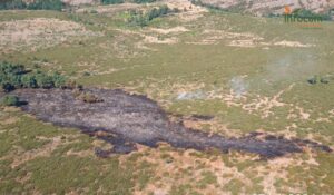 La Junta advierte de las dificultades de acceso al incendio de Cantalojas