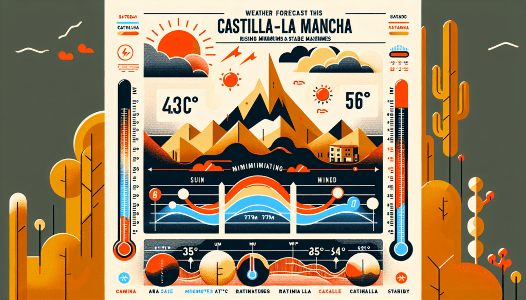 Previsión meteorológica para este sábado en Castilla-La Mancha: mínimas en ascenso y máximas sin cambios