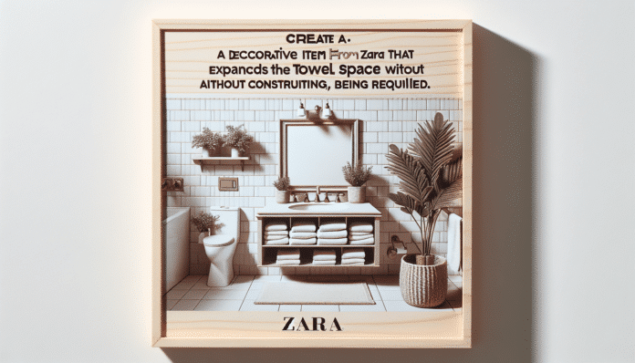 Zara Home amplía el espacio para las toallas en el cuarto de baño sin obras ni taladros con esta monada decorativa