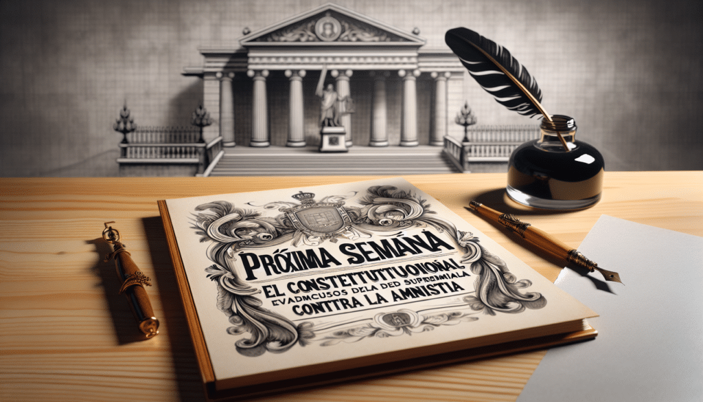 Próxima Semana: El Constitucional Evaluará Admisión de Recurso del Supremo Contra la Amnistía 8