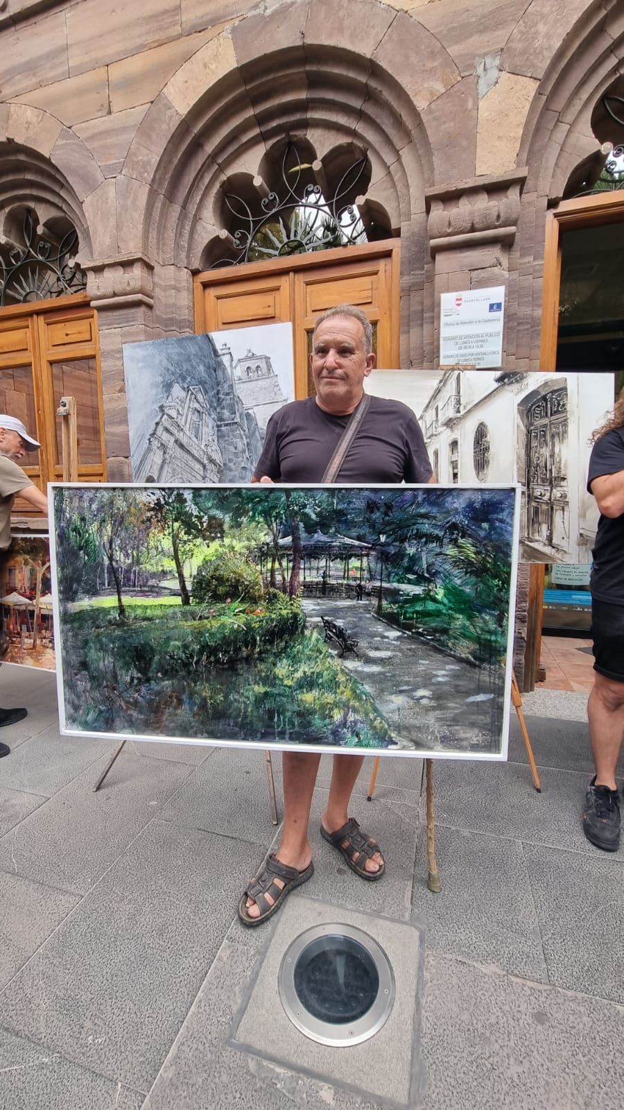 Carlos Montero y Emiliano Vozmediano se adjudican el primer puesto en el concurso de arte al aire libre 3