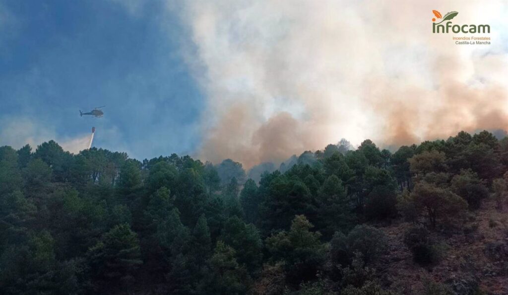 Bomberos dan por controlado el fuego en Cortijo de Tortas y 13 medios y 59 personas trabajan en la zona