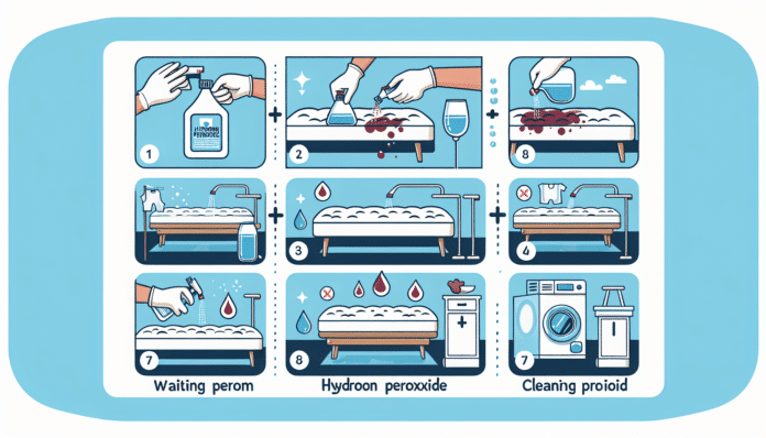 Consejos para eliminar manchas en el colchón con agua oxigenada