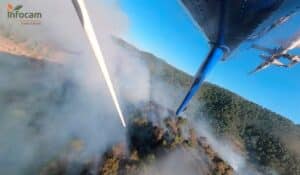 Estabilizado el incendio en Cortijo de Tortas, pedanía perteneciente a Paterna del Madera (Albacete)