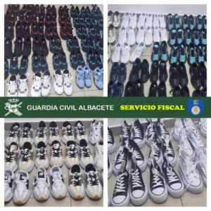 Investigado por intentar vender 245 pares de zapatillas falsas en un mercadillo de Alcaraz (Albacete)