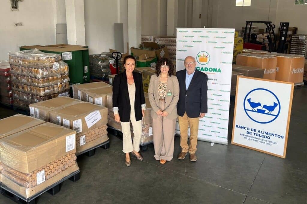 Mercadona dona 5.000 kilos de alimentos de primera necesidad al Banco de Alimentos de Toledo