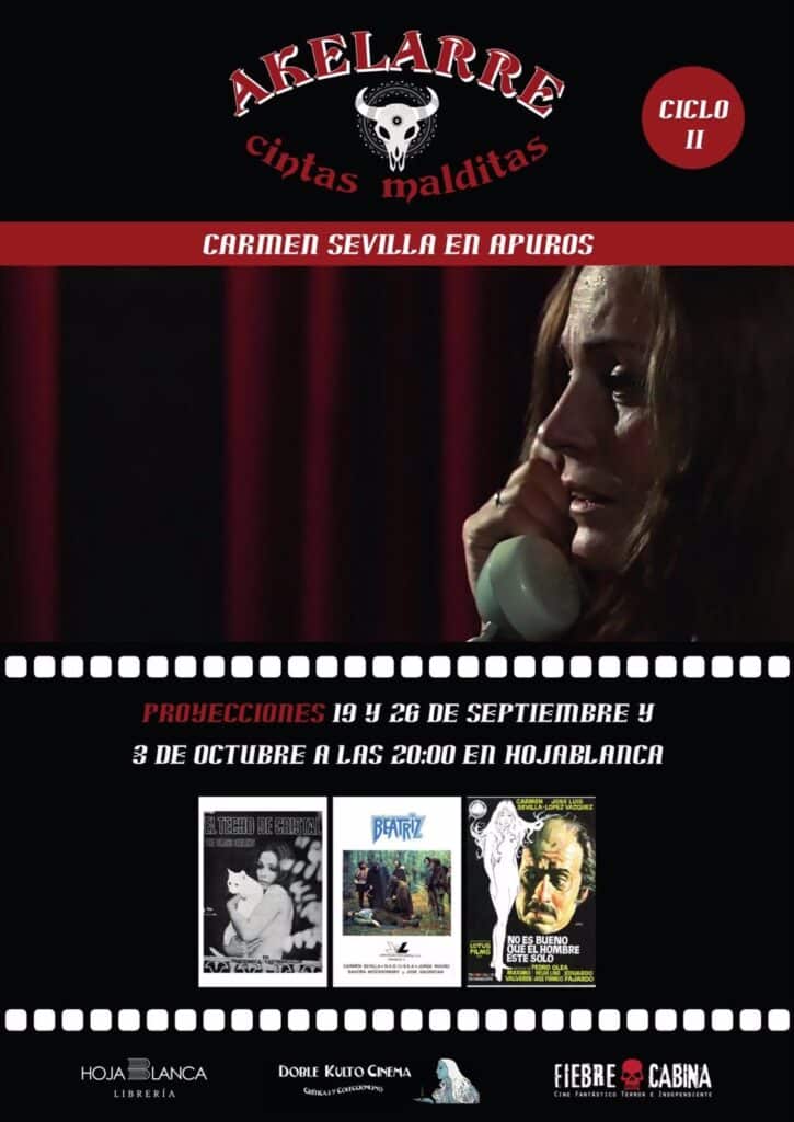 Este jueves vuelve a la librería Hojablanca de Toledo el cinefórum 'Akelarre: Cintas malditas' con su segundo ciclo