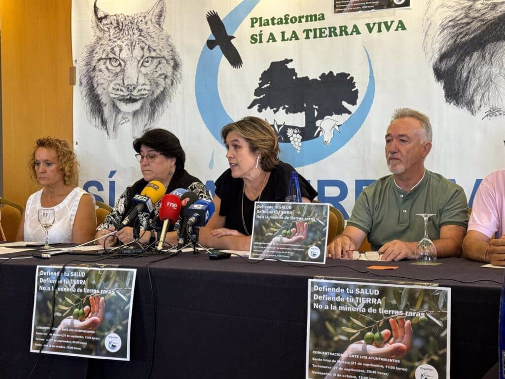 Sí a la Tierra Viva se manifestará en tres localidades del Campo de Montiel para oponerse al proyecto de tierras raras