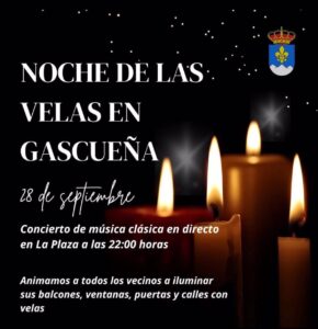 Un millar de velas iluminarán la localidad de Gascueña el 28 de septiembre a ritmo de Mozart, Bach y Schubert