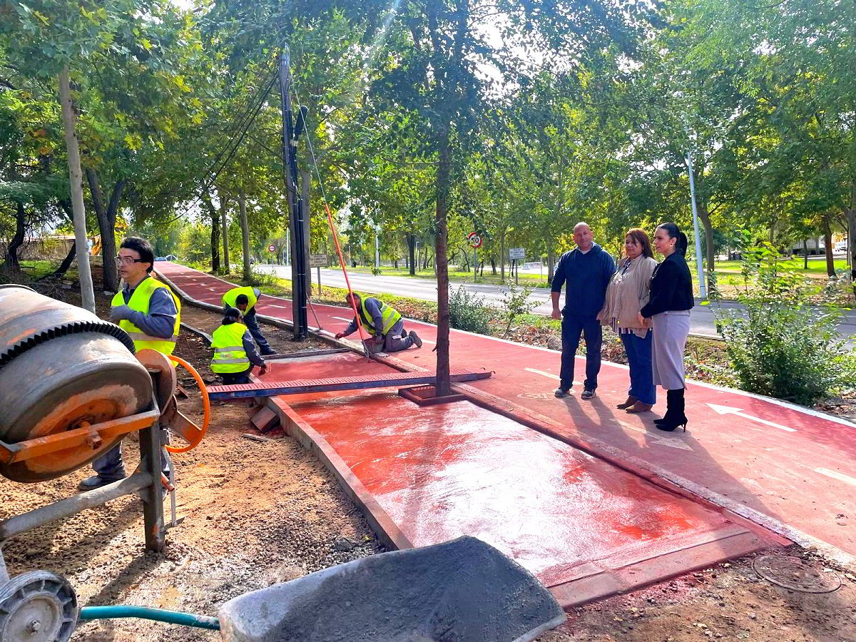 Inicio de la Obra de Pavimentación por Parte de Empleados de «Recual» en la Vía Peatonal de la Zona Minera de El Villar 1