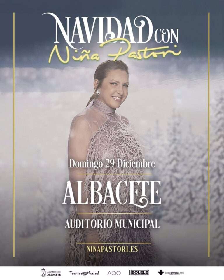 Niña Pastori presentará su disco 'Feliz Navidad' en el Auditorio Municipal de Albacete el 29 de diciembre