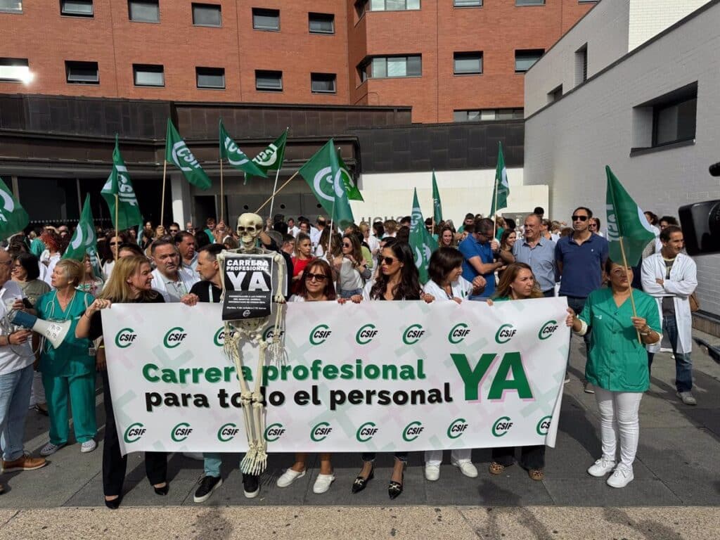 Personal sanitario de C-LM clama contra los "recortes" del Gobierno y exige la recuperación de la Carrera Profesional