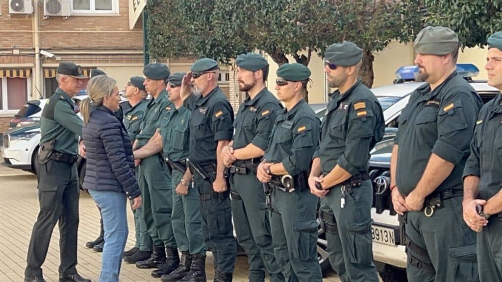 57 guardias civiles destinados en C-LM parten a Valencia