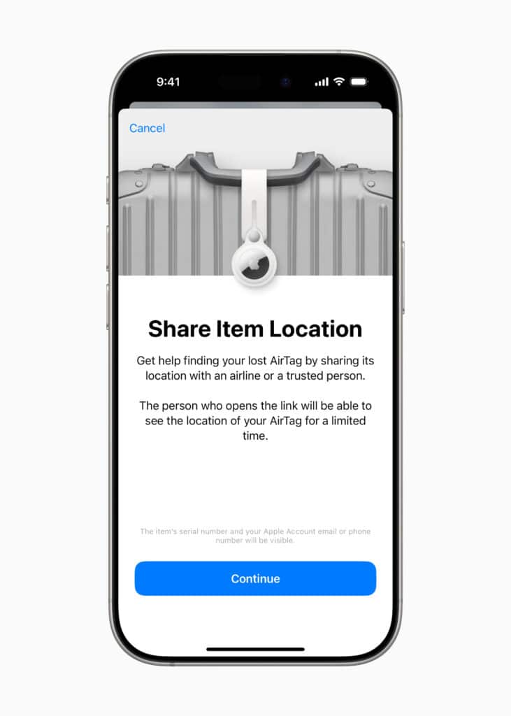 Apple lanza “Share Item Location” en iOS 18.2 para localizar objetos perdidos a través de terceros 1