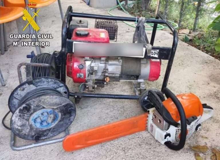 Detenido por un delito de robo en Nerpio y recuperados efectos valorados en 3.000 euros