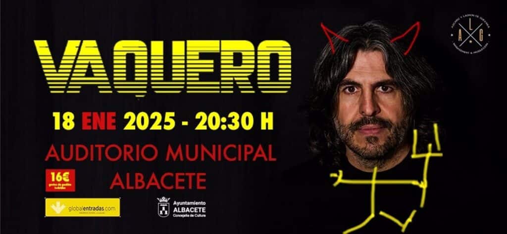 J.J. Vaquero llenará de humor el Auditorio Municipal de Albacete el 18 de enero