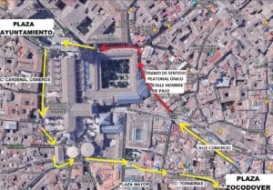 Toledo establece un itinerario peatonal en el Casco Histórico durante todo diciembre y hasta el 6 de enero