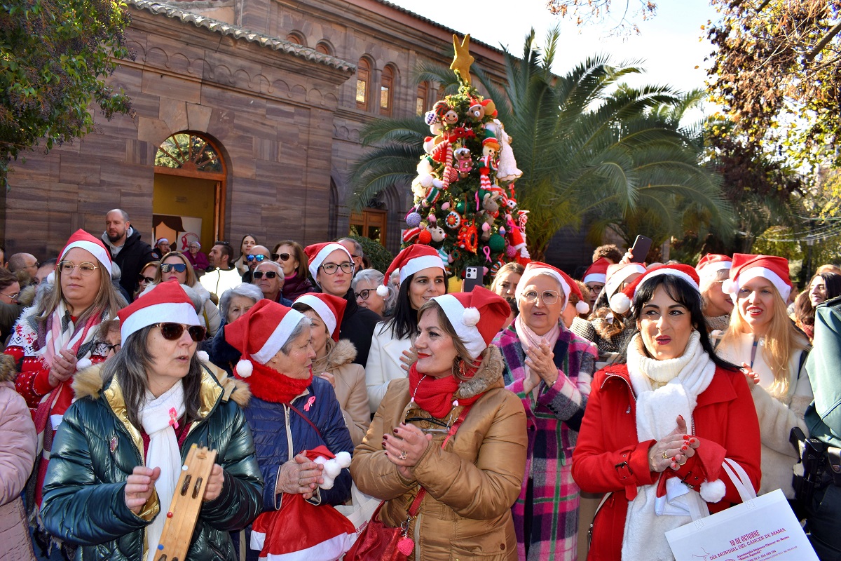 Un Árbol de Ganchillo y Melodías Navideñas Escolares Engalanan la Celebración de Santa Águeda 2