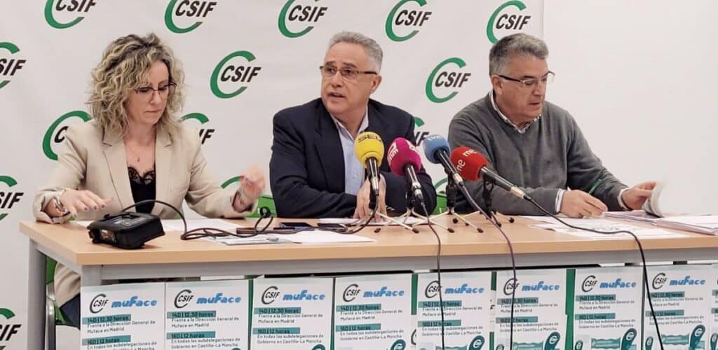 CSIF se movilizará el lunes en Castilla-La Mancha en defensa de Muface y para reclamar "el fin de los recortes"