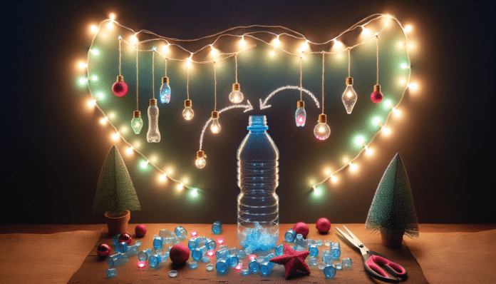 No sabía qué hacer con las botellas de plástico hasta que he visto cómo convertirlas en luces de Navidad