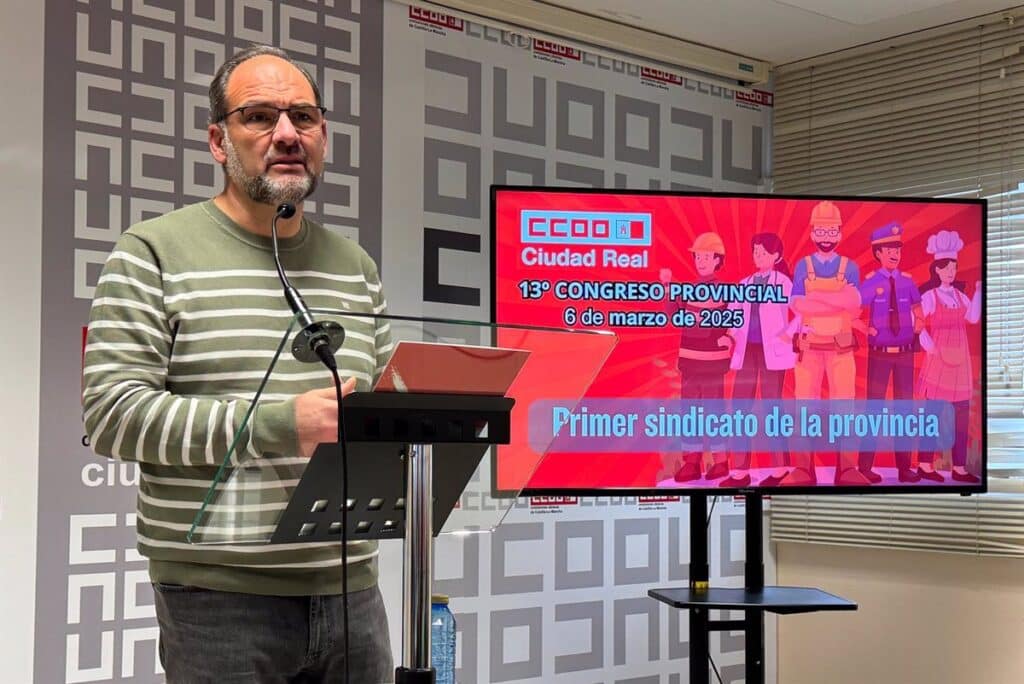 José Manuel Muñoz dejará en marzo la Secretaría General de CCOO en la provincia de Ciudad Real tras 12 años al frente