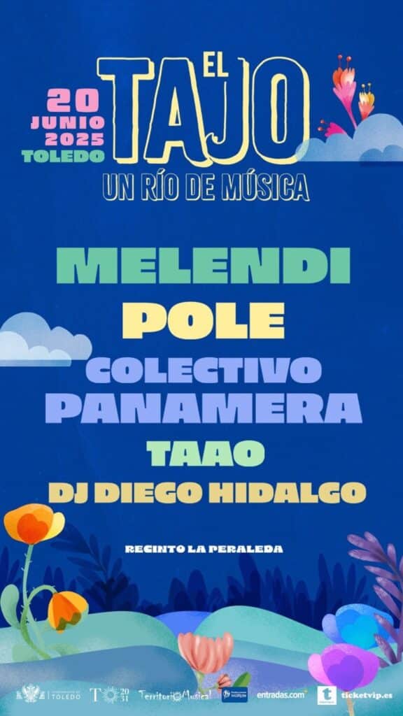 Melendi y Pole encabezarán el nuevo festival 'El Tajo_Un río de música' el 20 de junio en Toledo