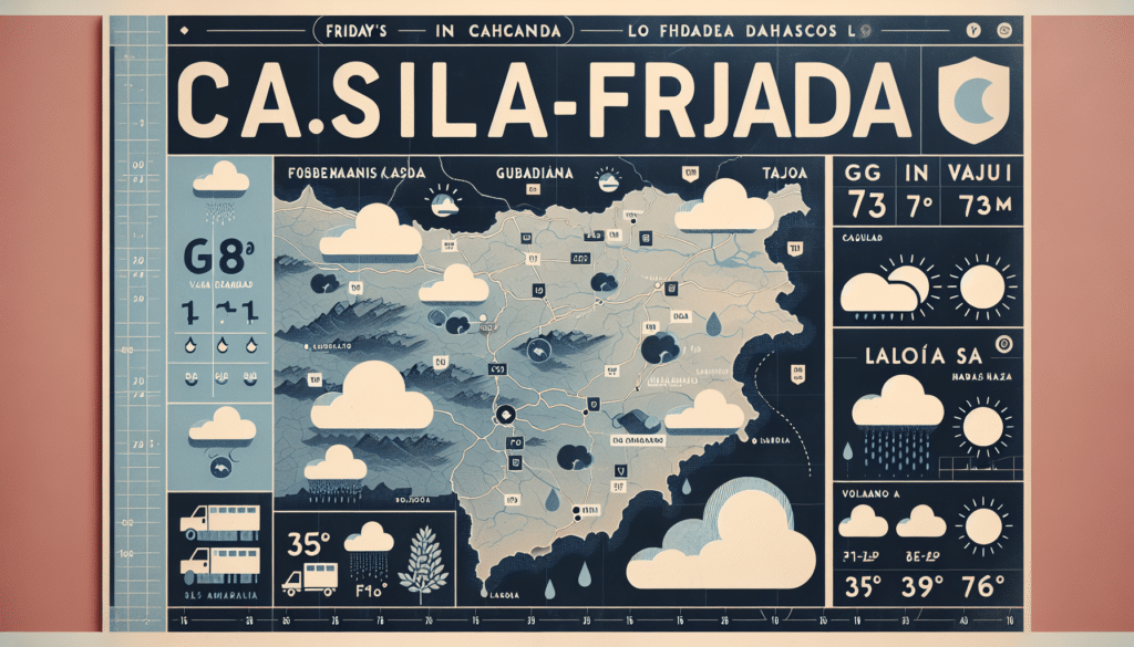 Previsión meteorológica para este viernes en Castilla-La Mancha: niebla en los Valles del Guadiana y Tajo