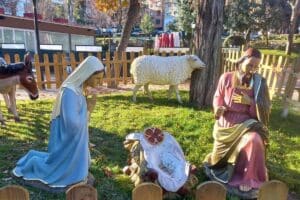 Roban el Niño Jesús del nacimiento instalado en el Parque de la Concordia de Guadalajara