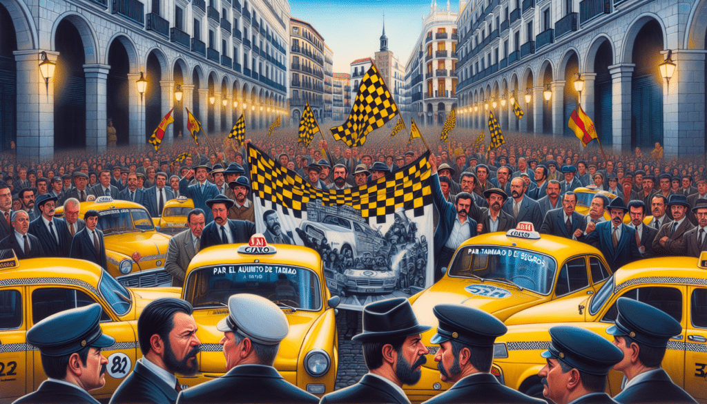Taxistas en España se movilizan para exigir control en el aumento de tarifas de seguros 1