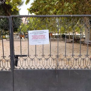 Albacete cierra los parques hasta que finalice la situación de aviso por fuertes vientos