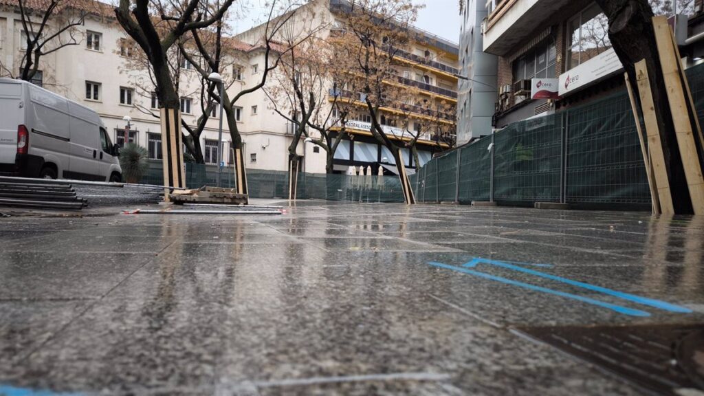 Comienza la obra de consolidación en la Plaza de Cervantes de Ciudad Real para solucionar los problemas de hundimientos