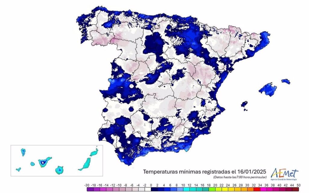 Molina de Aragón sigue en el podio de los municipios más fríos del país, al registrar este jueves -7,1ºC