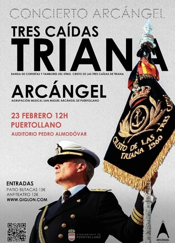 Concierto de Cuaresma une a 'Las Tres Caídas de Triana' y la Agrupación 'San Miguel Arcángel' con emotiva Música Sacra 1