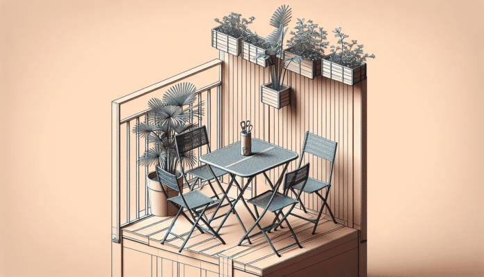 Aldi tira el precio de este conjunto de mesa y sillas plegables, ideal para balcones y terrazas pequeñas