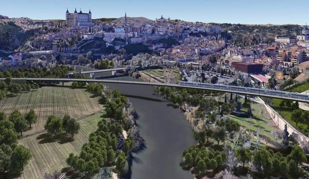 Asociación Vecinos 'La Verdad' y usuarios de tren Toledo esperan que el puente sobre el Tajo "no haga perder" el AVE