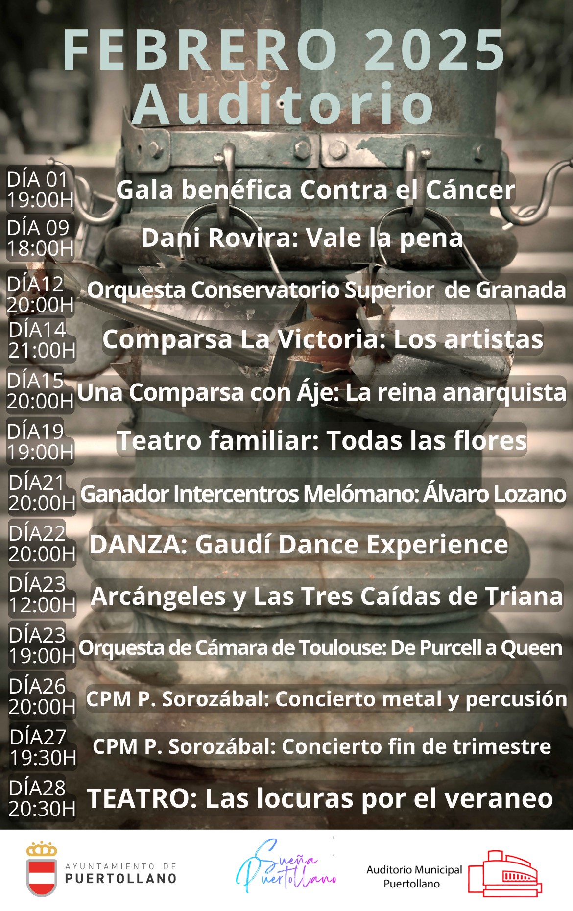 Febrero Cultural en el Auditorio: Dani Rovira, Sinfonías de Carnaval y Semana Santa, y la Comedia del Verano 2