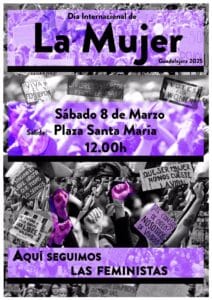 La Red Feminista convoca a la ciudadanía de Guadalajara el 8M "para honrar a las que lucharon antes que nosotras"