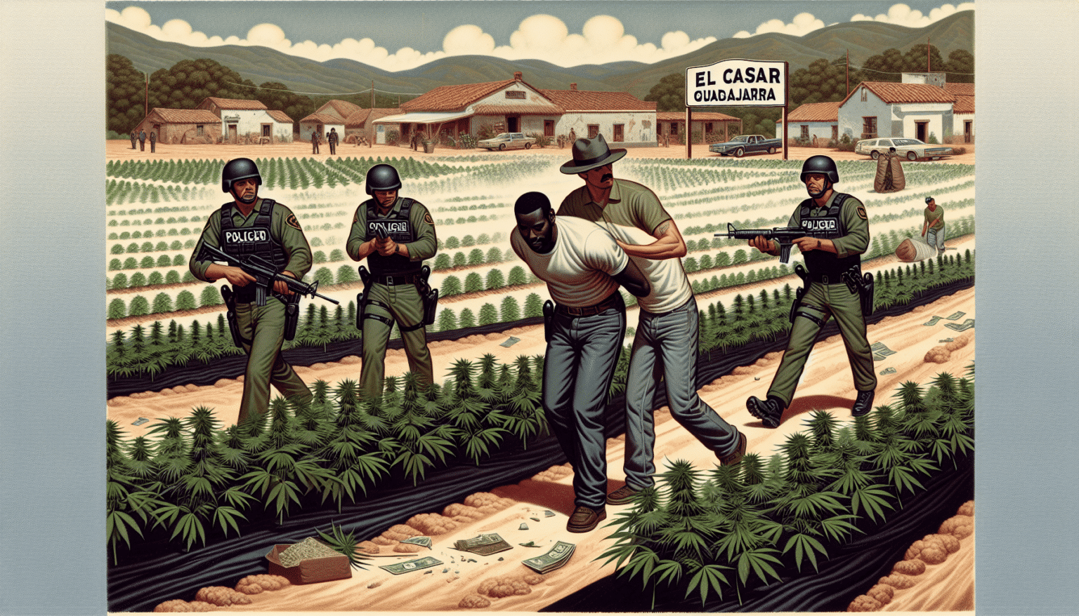 Operación policial desmantela cultivo ilegal con casi 500 plantas de marihuana en El Casar, Guadalajara: Dos arrestados 8
