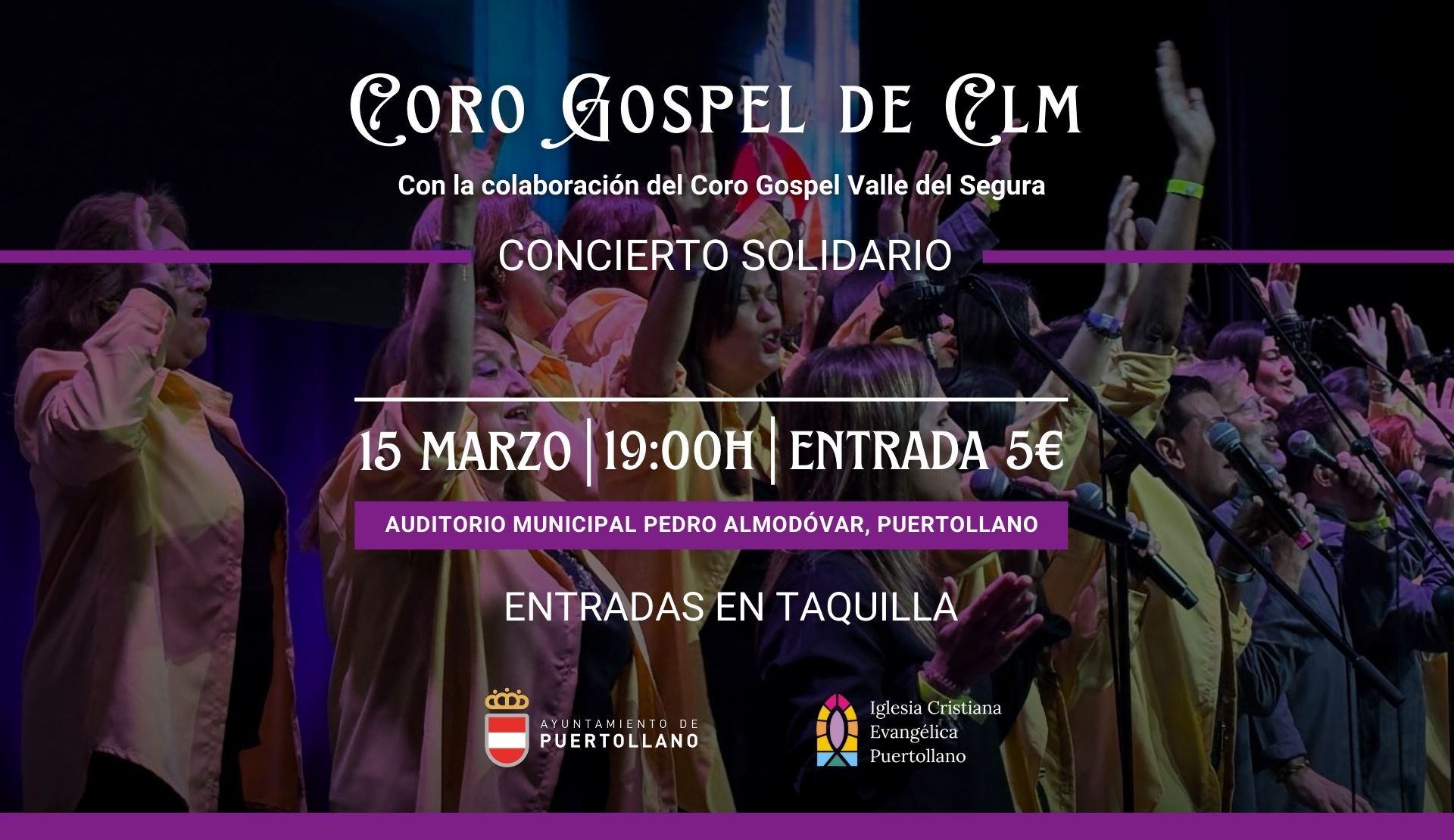 El Coro Góspel de Castilla-La Mancha Ofrecerá un Concierto Solidario este Sábado en el Auditorio 1 El Coro Góspel de Castilla-La Mancha Ofrecerá un Concierto Solidario este Sábado en el Auditorio 1