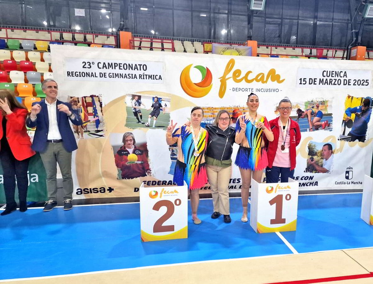 El Club Fuente Agria triunfa con cuatro medallas en el Campeonato Regional de Gimnasia Rítmica Adaptada 6