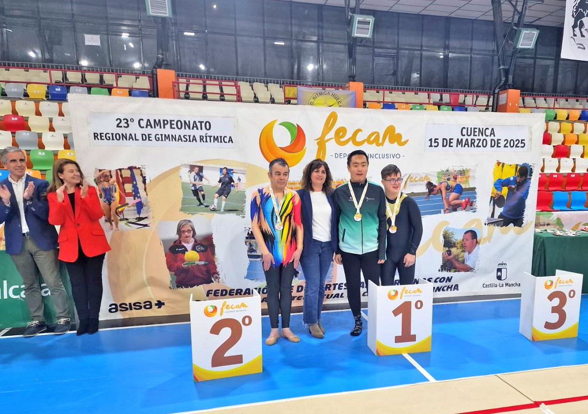 El Club Fuente Agria triunfa con cuatro medallas en el Campeonato Regional de Gimnasia Rítmica Adaptada 12