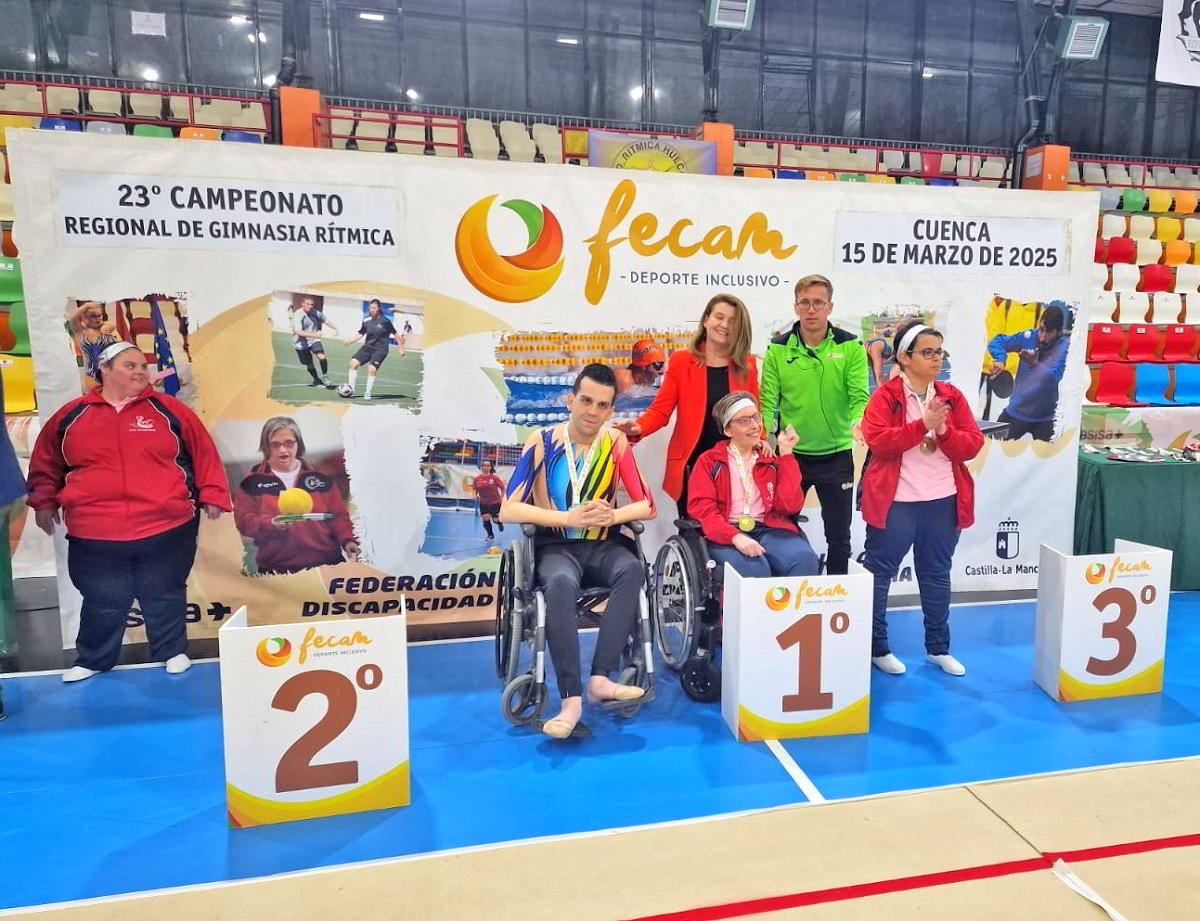 El Club Fuente Agria triunfa con cuatro medallas en el Campeonato Regional de Gimnasia Rítmica Adaptada 15