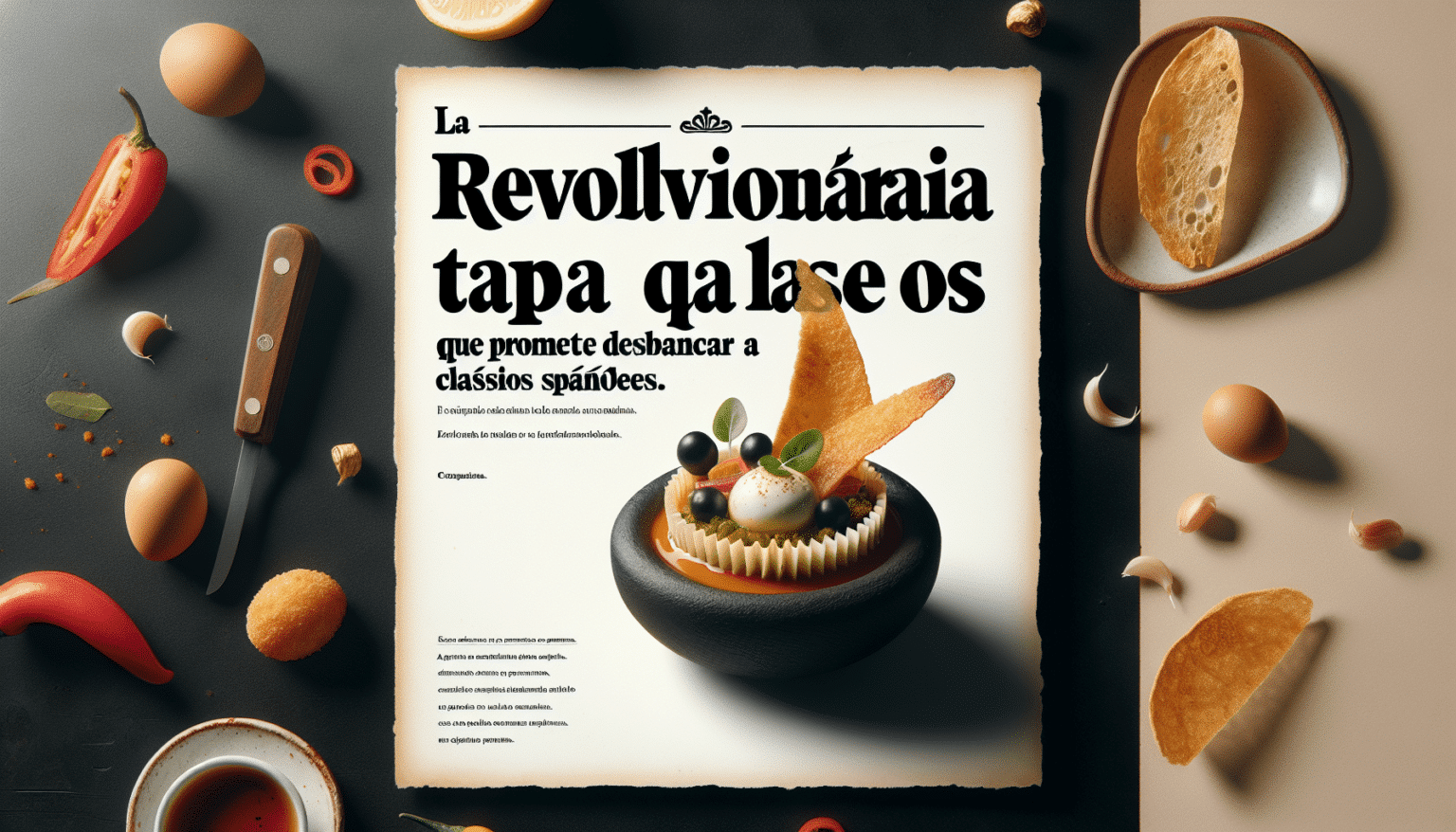 La Revolucionaria Tapa que Promete Desbancar a los Clásicos Españoles 9