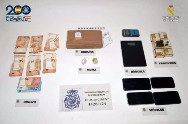 Desarticulado un grupo criminal dedicado a la distribución de cocaína en Ciudad Real